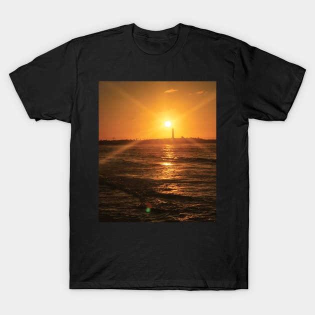 sunset on the ocean T-Shirt by yellowpinko